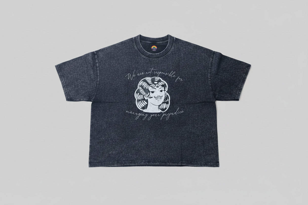 Unisex Vintage Wash Box T-skjorte prejudice