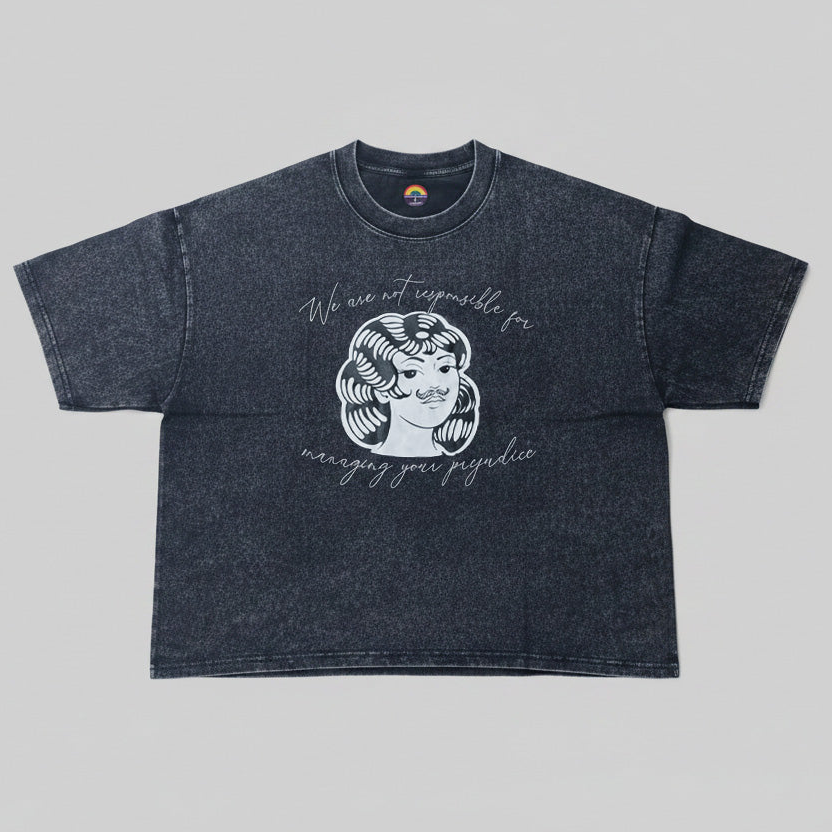 Unisex Vintage Wash Box T-skjorte prejudice