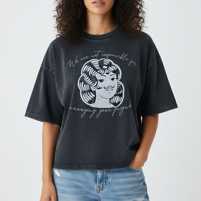 Unisex Vintage Wash Box T-skjorte prejudice