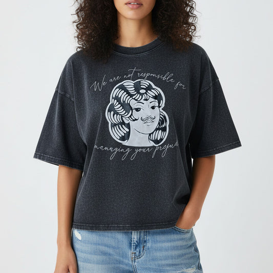 Unisex Vintage Wash Box T-skjorte prejudice