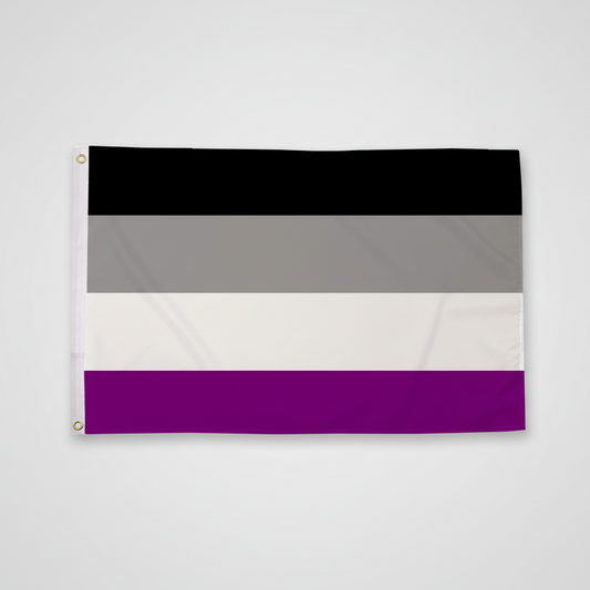 Aseksuell flagg 90x60 cm