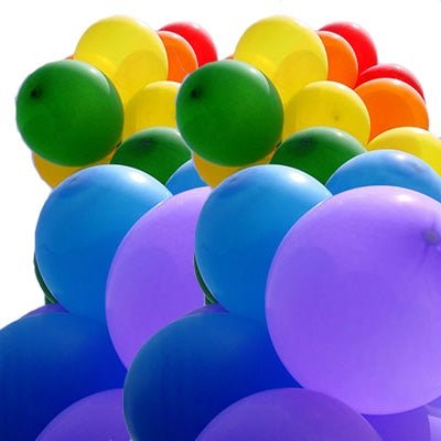 Regnbueshop - Ballonger Pride 24 stk - Accessories - Pakke med 24 fargerike Pride-ballonger i regnbuens farger, ideelle for feiring og dekorasjon.