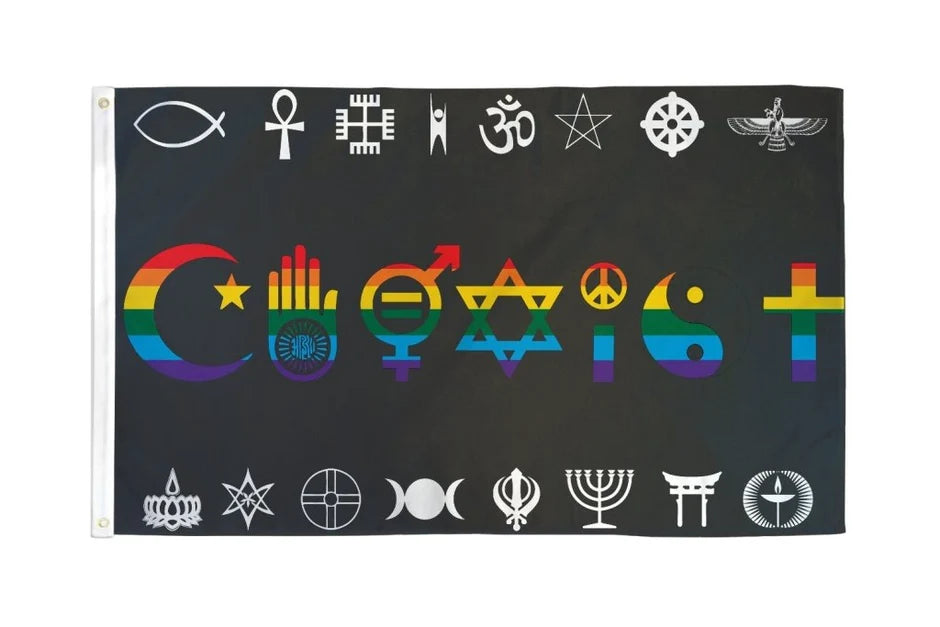 Coexist Pride Flagg 90x150 cm