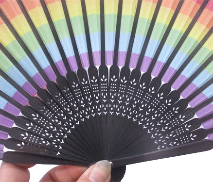 Vifte Regnbue Bambus