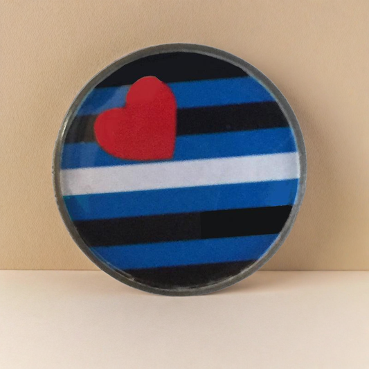 Leather metallpin