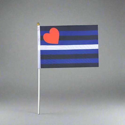 Regnbueshop - Flagg Leather pride 21X14 Cm - Flagg