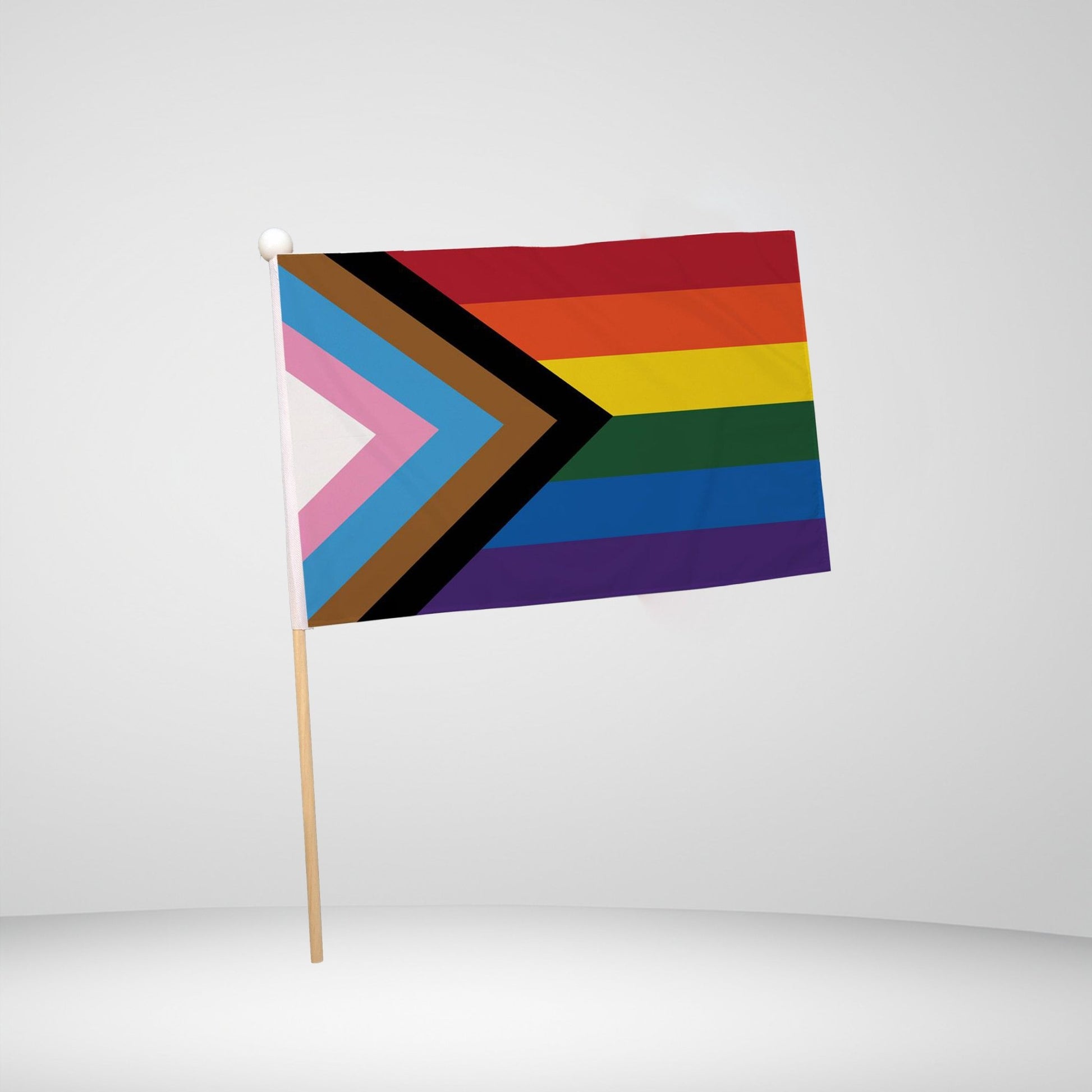 Regnbueshop - Flagg Progress Pride Lite 22,5x15 cm - Flagg