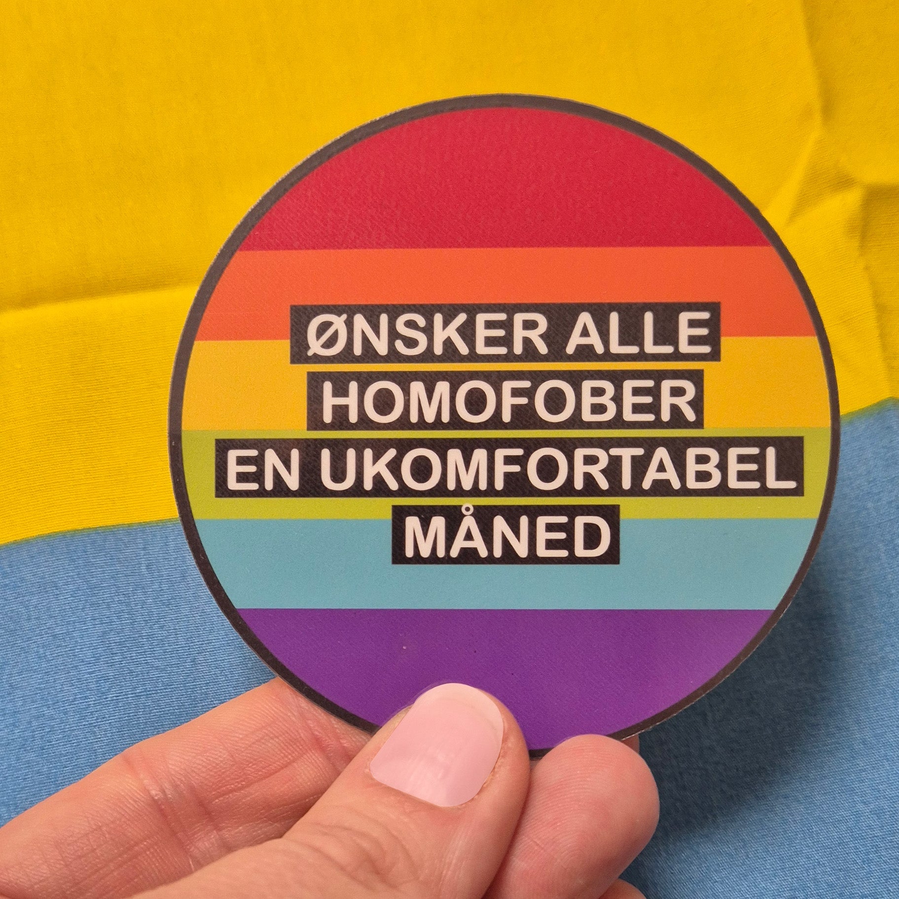 Regnbueshop - Klistremerke Utendørs Homofob - Klistremerker