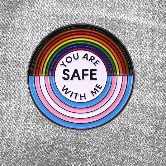 Regnbueshop - Pin: You are safe with me - Pin