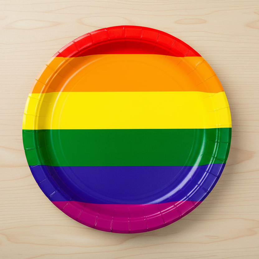 Pride Papir tallerken 23 cm