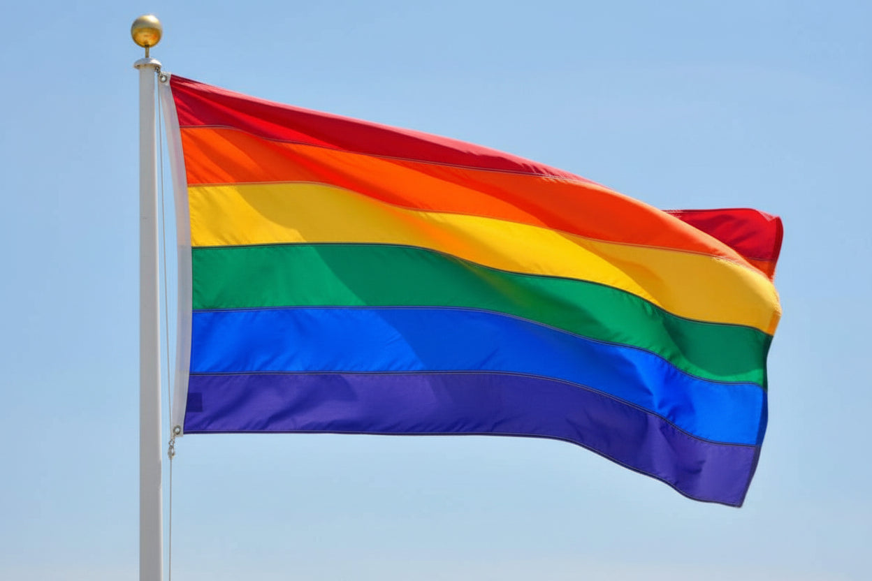 Regnbue Pride flagg HQ 90x150 cm