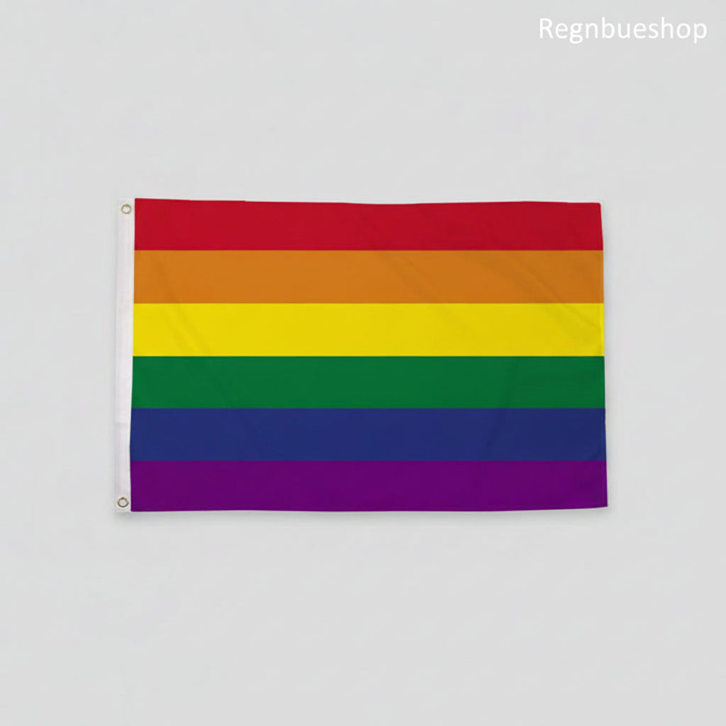 Regnbueshop - Regnbueflagg Nylon 90x60 cm - Flagg