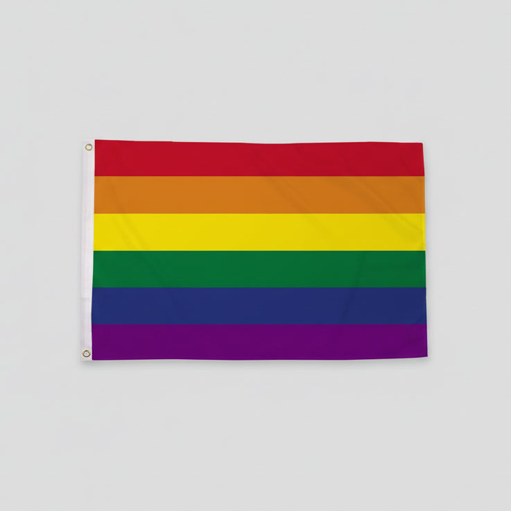 Regnbueshop - Regnbueflagg Nylon 90x60 cm - Flagg