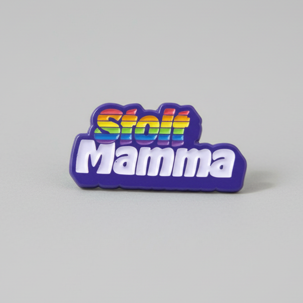 Stolt Mamma Regnbue Pin